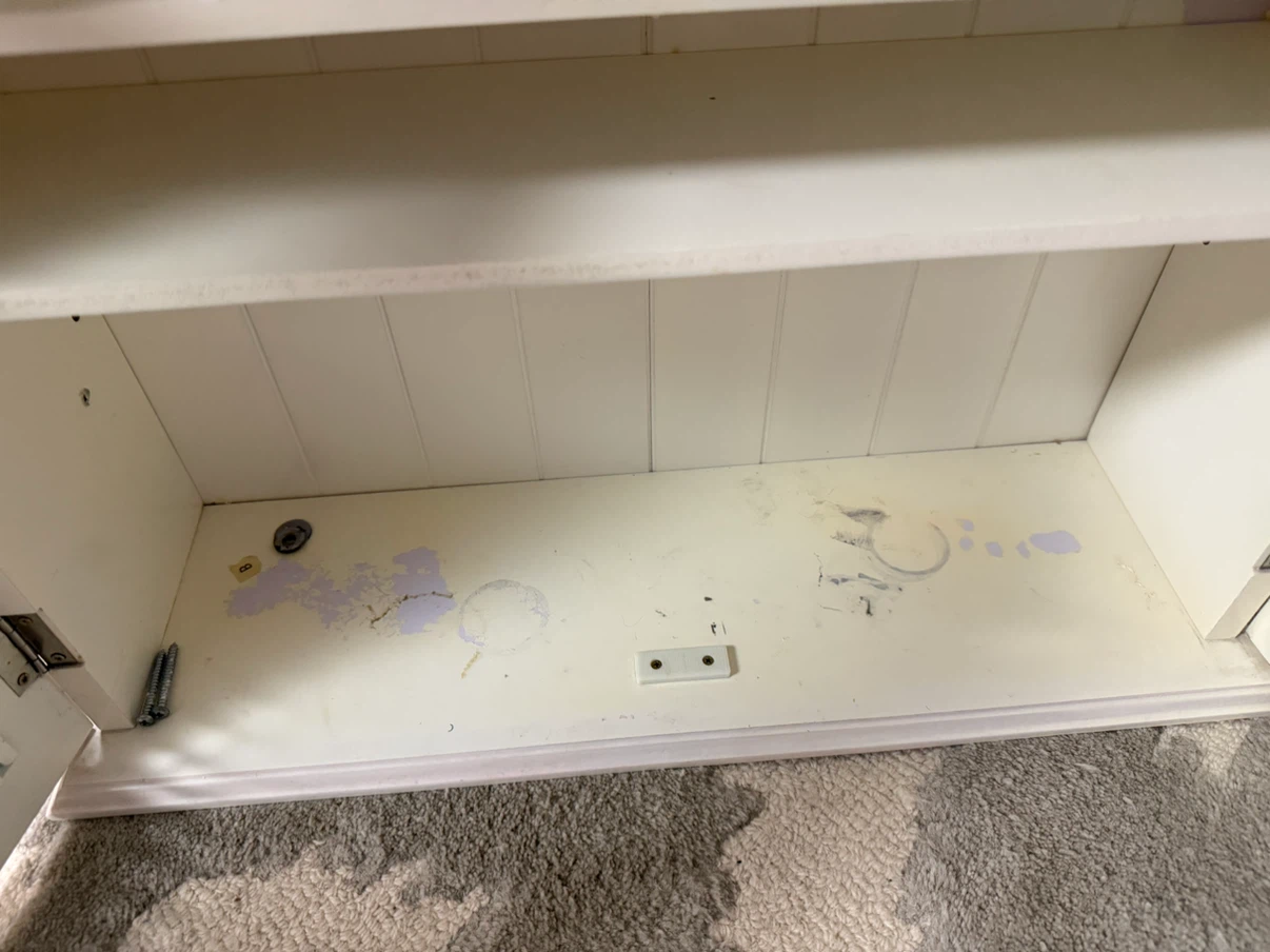 White Wall-Mounted Storage Cabinet - photo 3