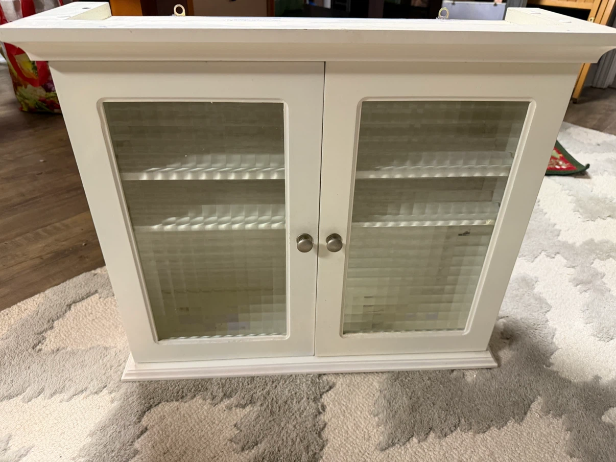 White Wall-Mounted Storage Cabinet - photo 4