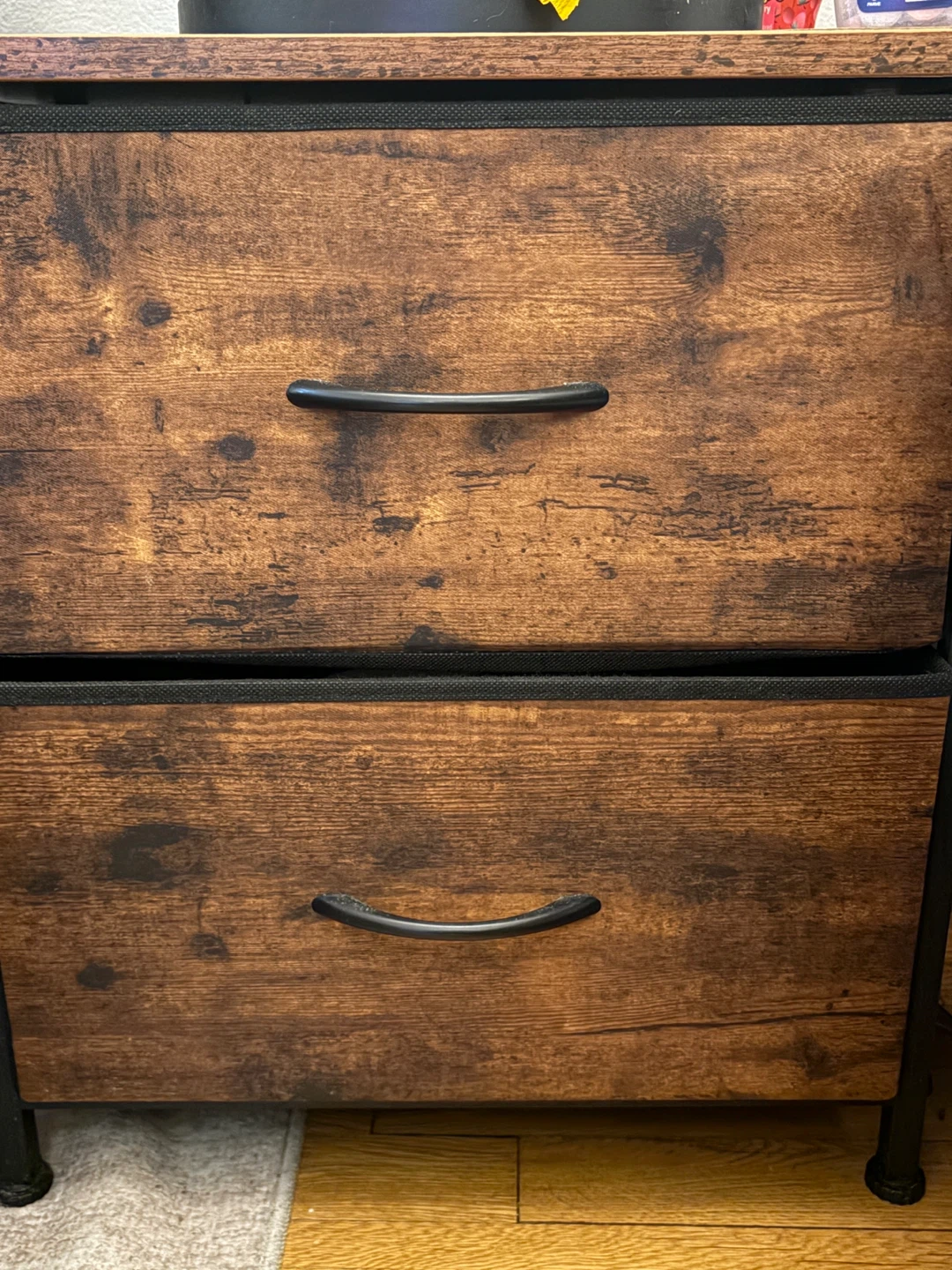 Rustic 2-Drawer Nightstand
