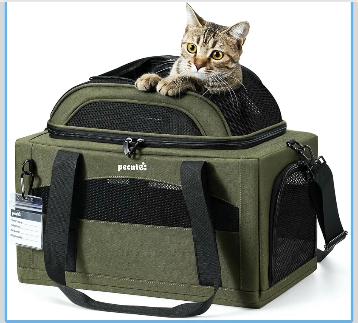 Pecute Expandable Airline-Approved Pet Carrier