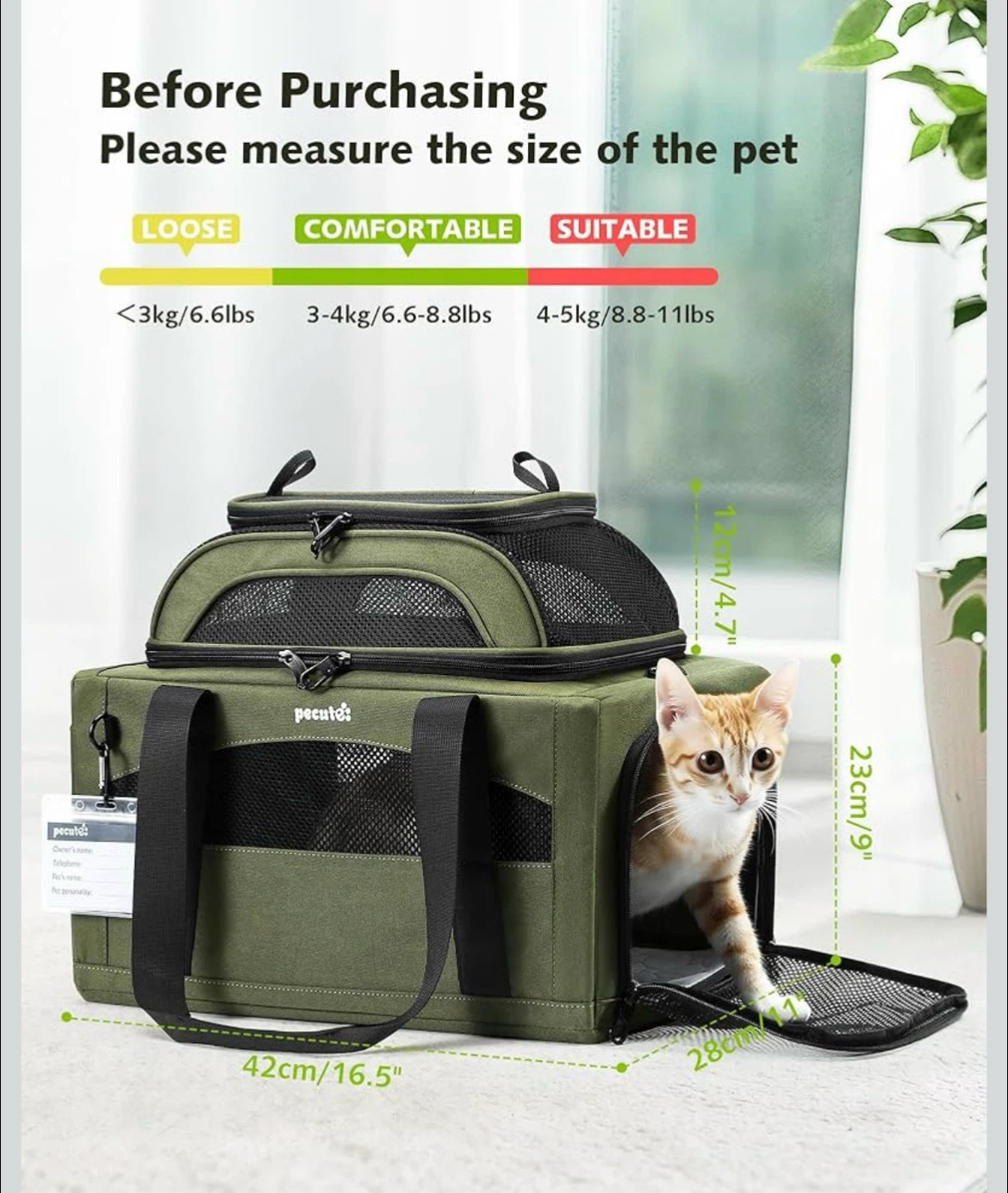 Pecute Expandable Airline-Approved Pet Carrier - photo 2