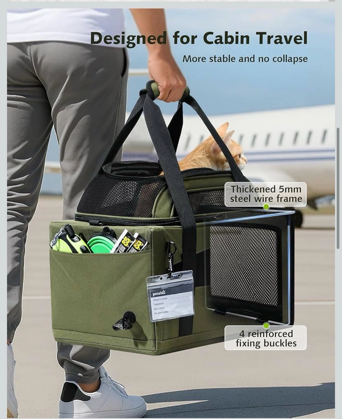 Pecute Expandable Airline-Approved Pet Carrier - photo 3
