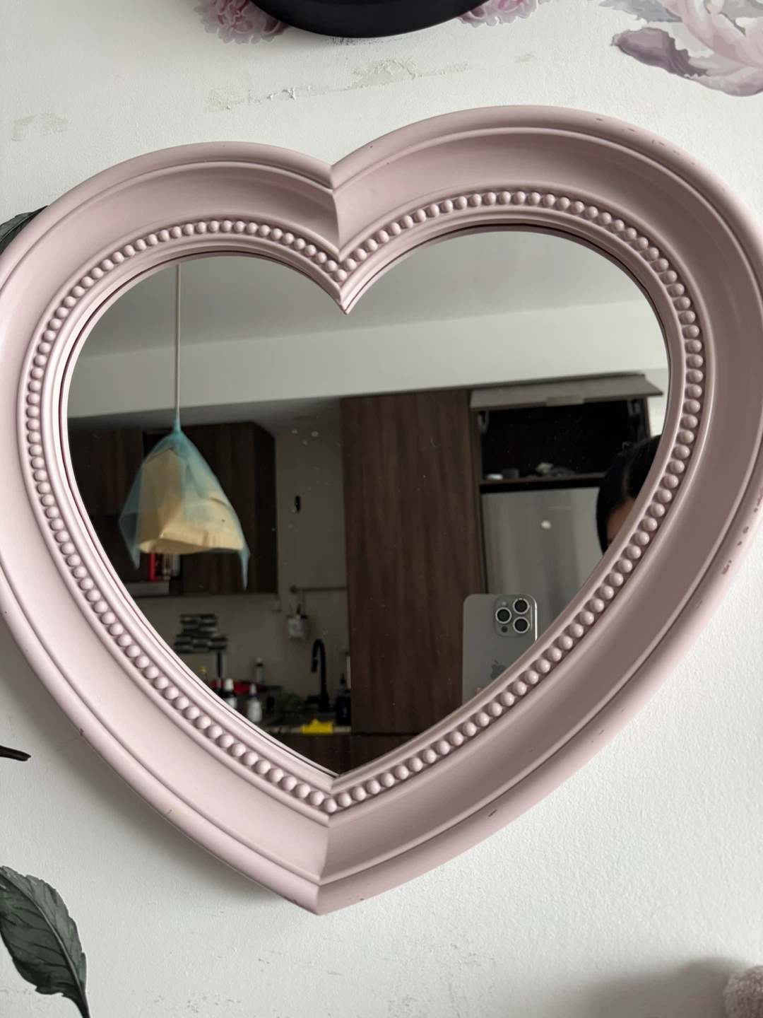 Pink Heart Wall Mirror