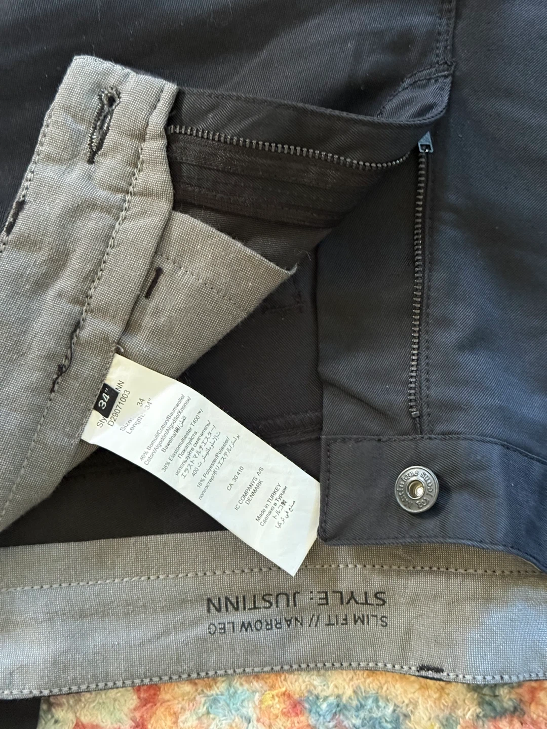 Men’s Matinique Justinn Slim Fit Pants - Black 34x34 - photo 2