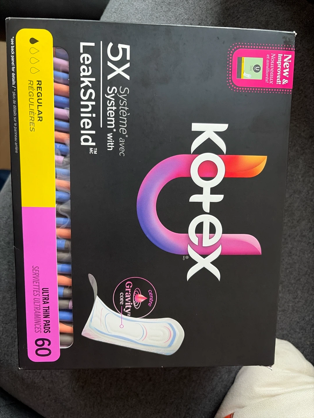 Kotex U Ultra Thin Regular Pads 60 Count