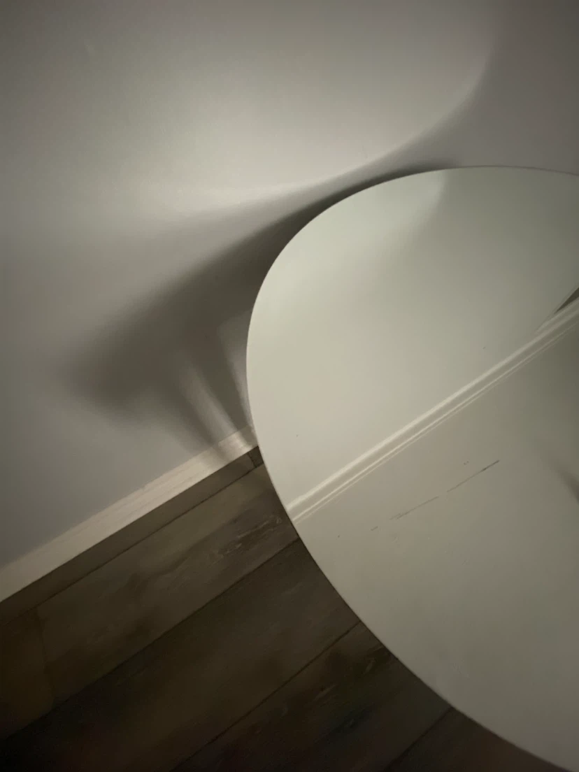 Round Side Table with Mirror Top - photo 3
