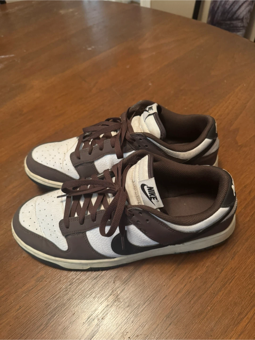 Nike Dunk Low Retro Shoes Brown and White - photo 3