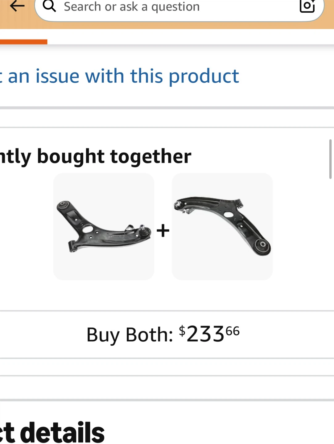 Dorman 524-445 Front Driver Side Control Arm & Ball Joint