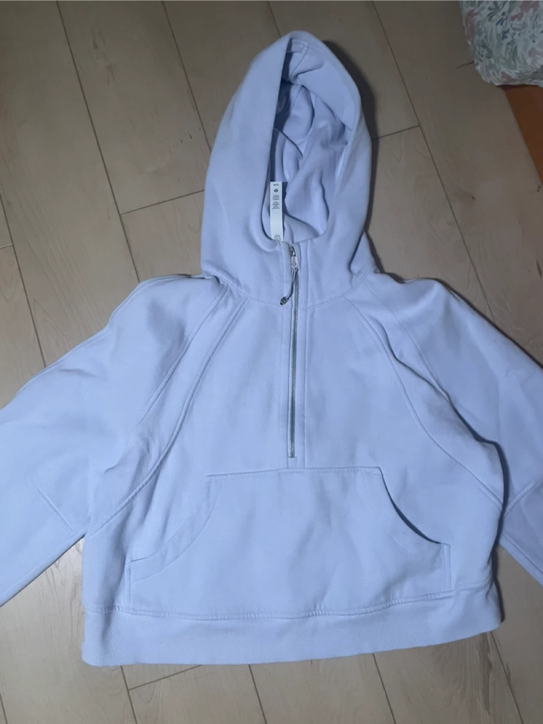 Lululemon Light Blue Half-Zip Hoodie