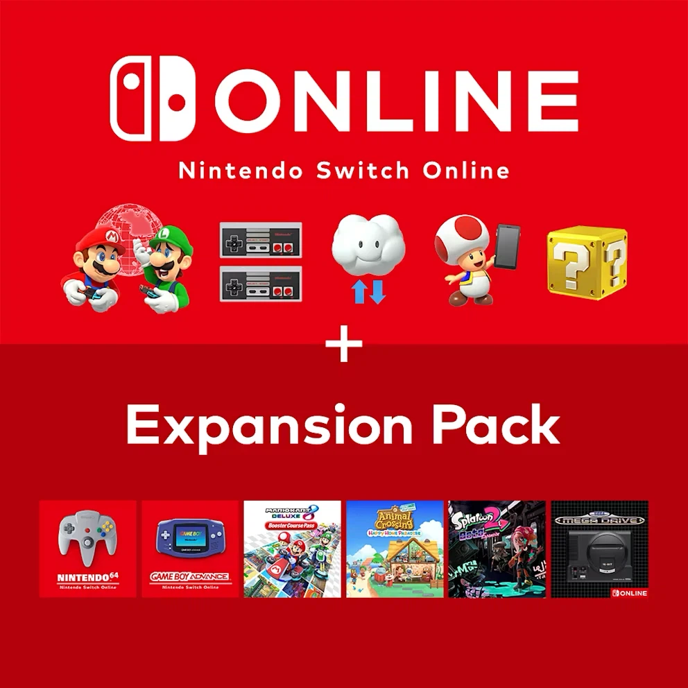 12 month Nintendo Switch Online + Expansion Pack (Family)