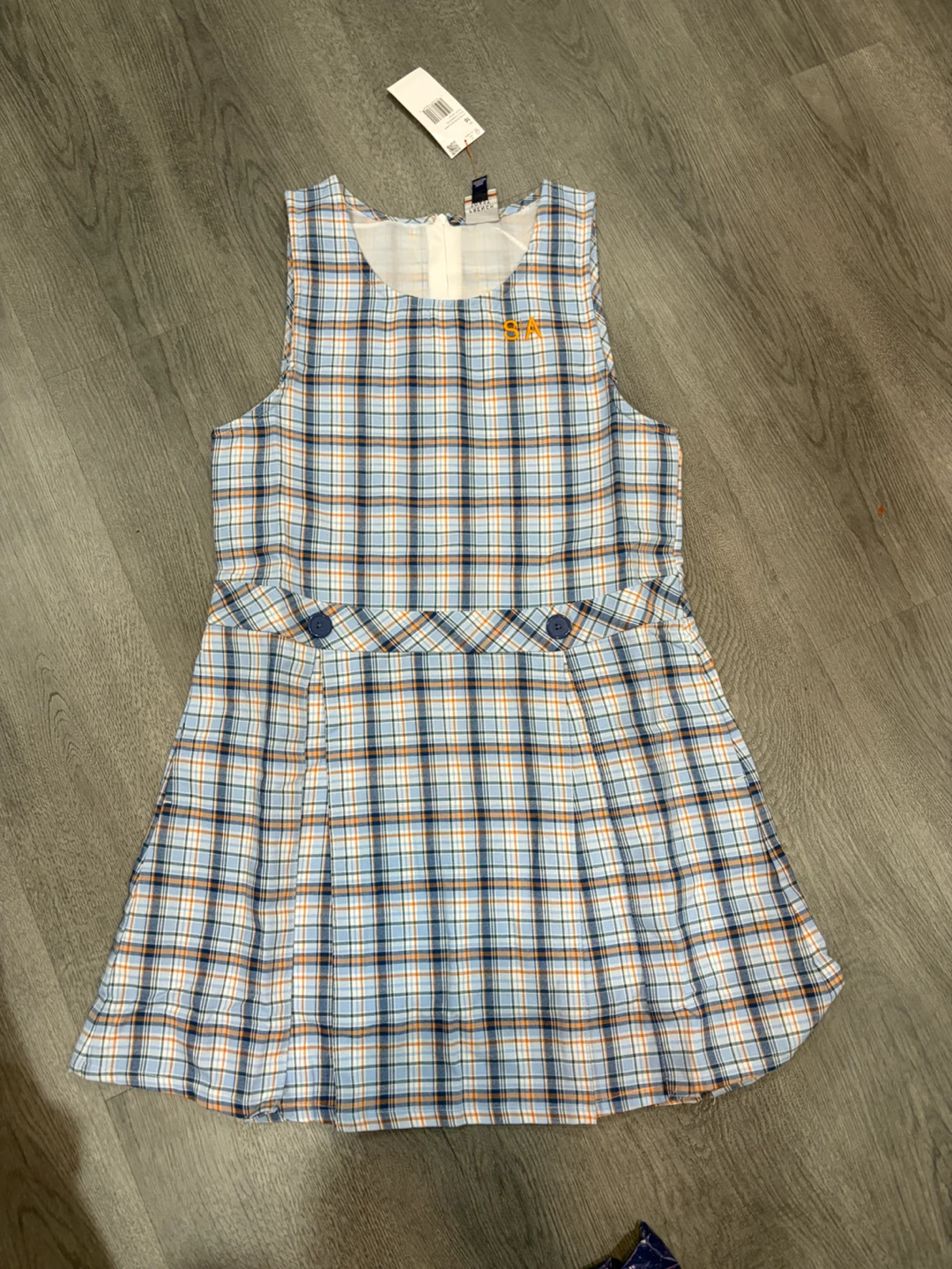 French Toast Plaid Jumper Size 16
