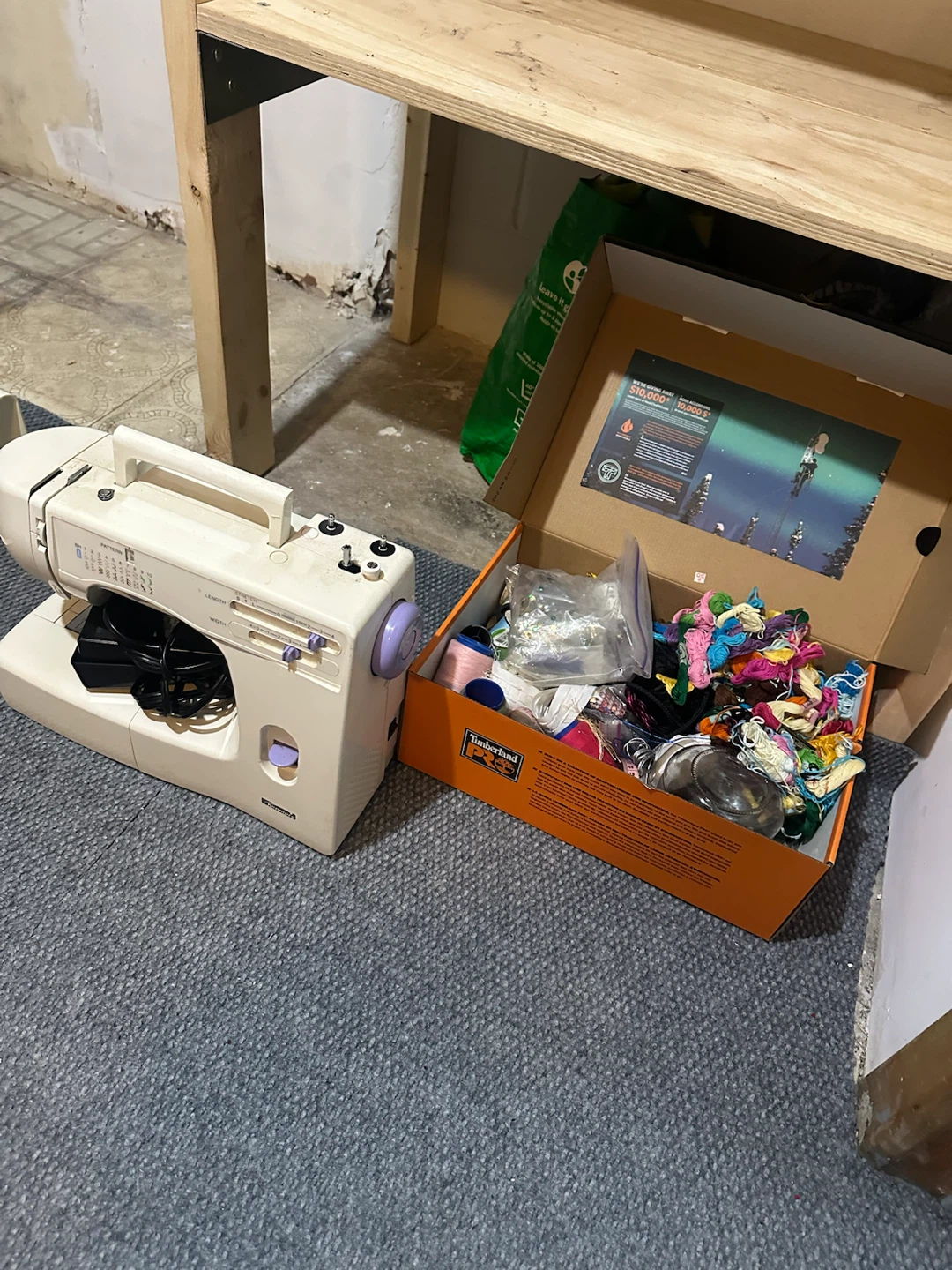 Kenmore Sewing Machine with Sewing Supplies