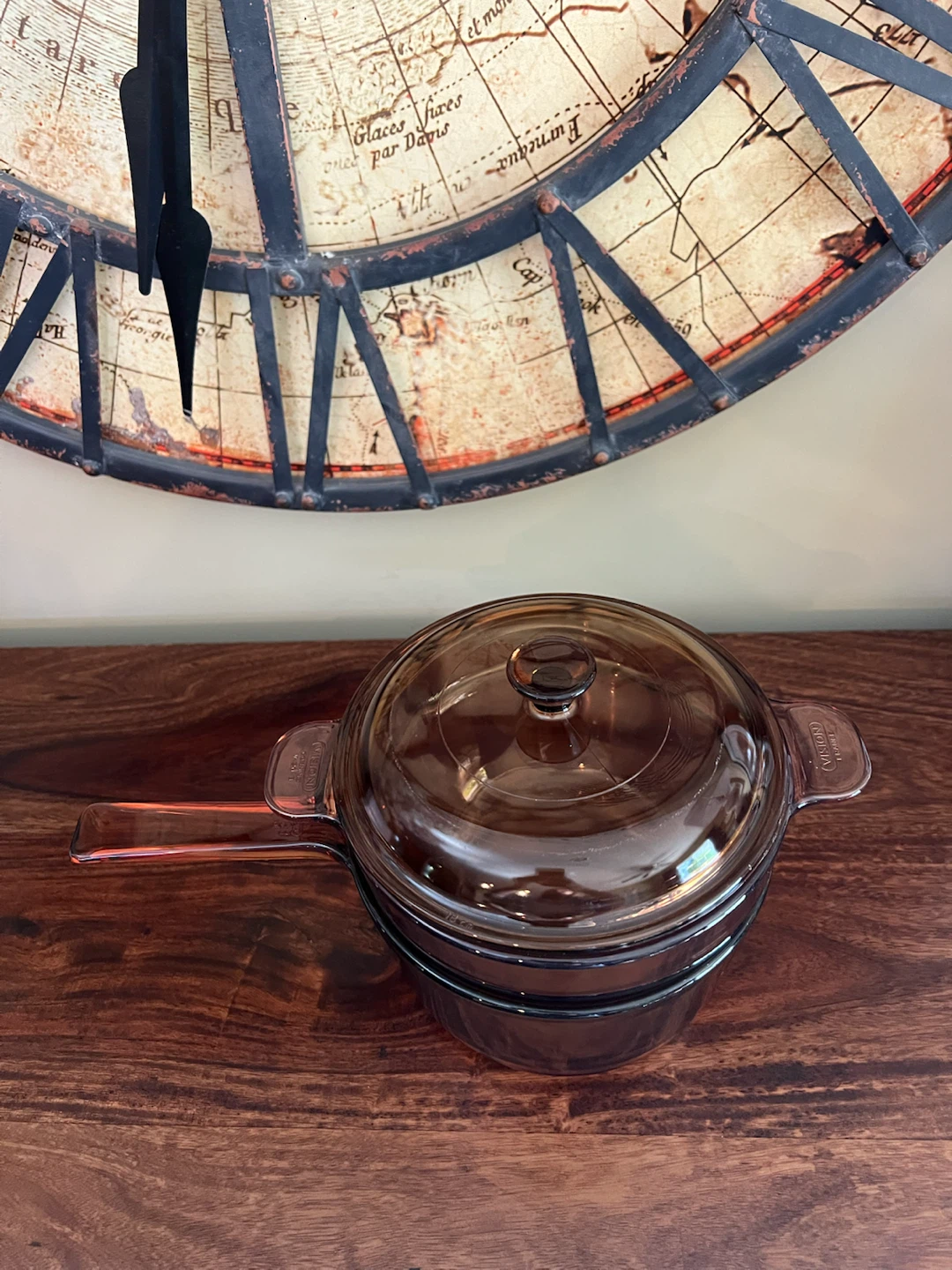 Vintage Visions Amber Glass Double Boiler Set - photo 2