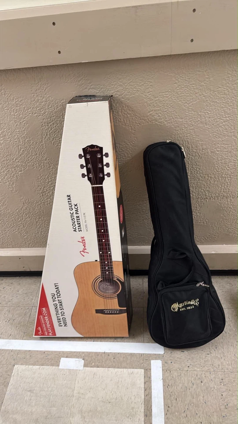 Fender Acoustic Guitar and Martin & Co Mini Guitar