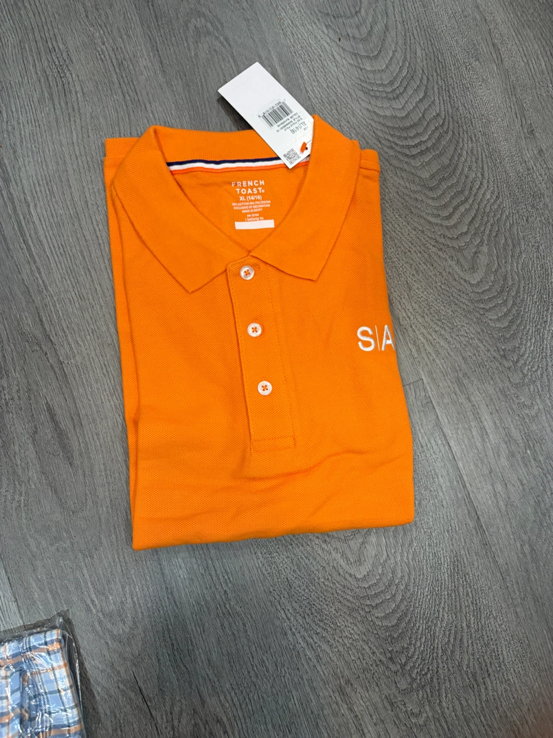 French Toast Polo Shirt Orange