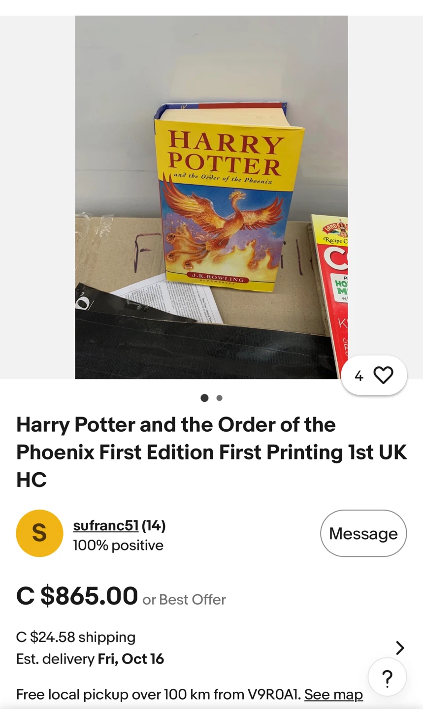 Harry Potter and the Order of the Phoenix Hardcover - photo 3