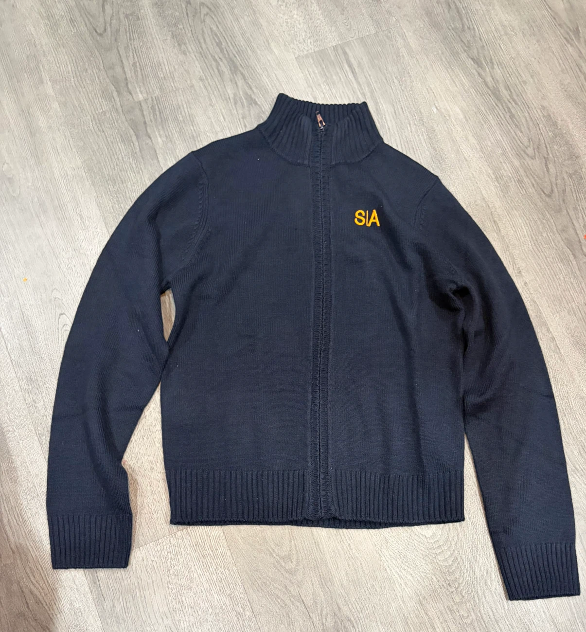 French Toast Navy Full Zip Sweater Size XL 14/16