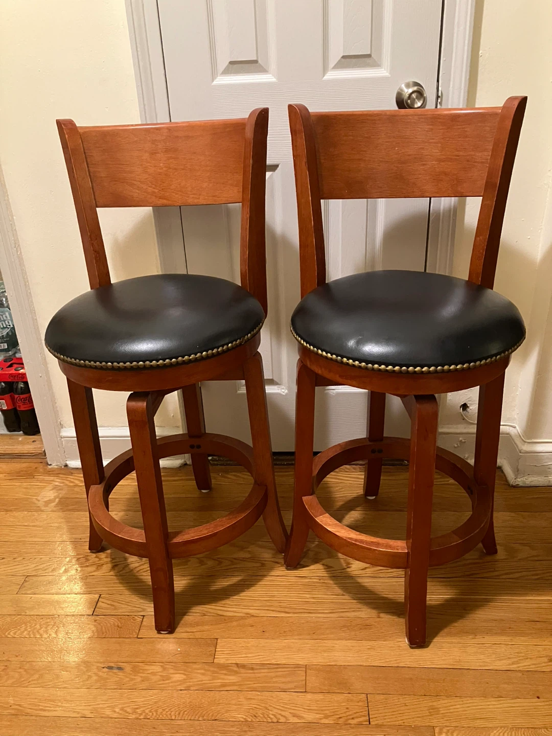 Set of 2 Swivel Bar Stools