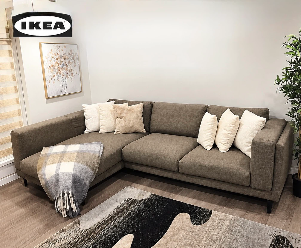 IKEA Sectional 3-Seat Sofa with Left Chaise