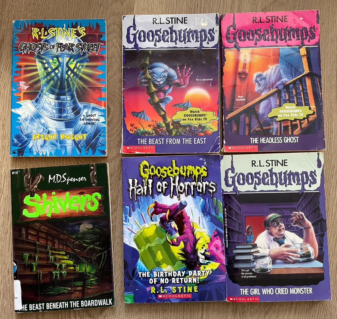 Set of 6 Horror Fiction Books