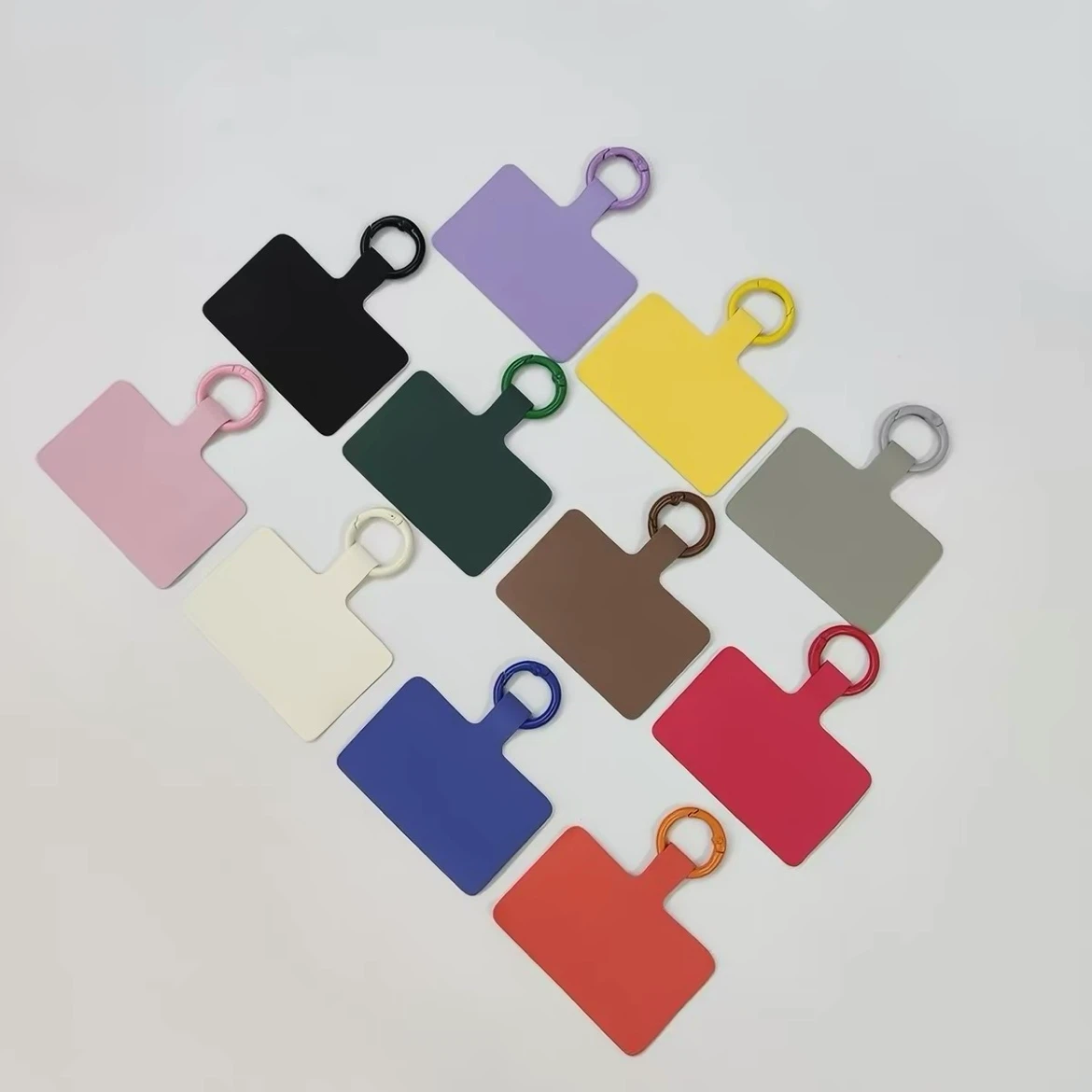Phone Tether Tabs with Carabiner Rings