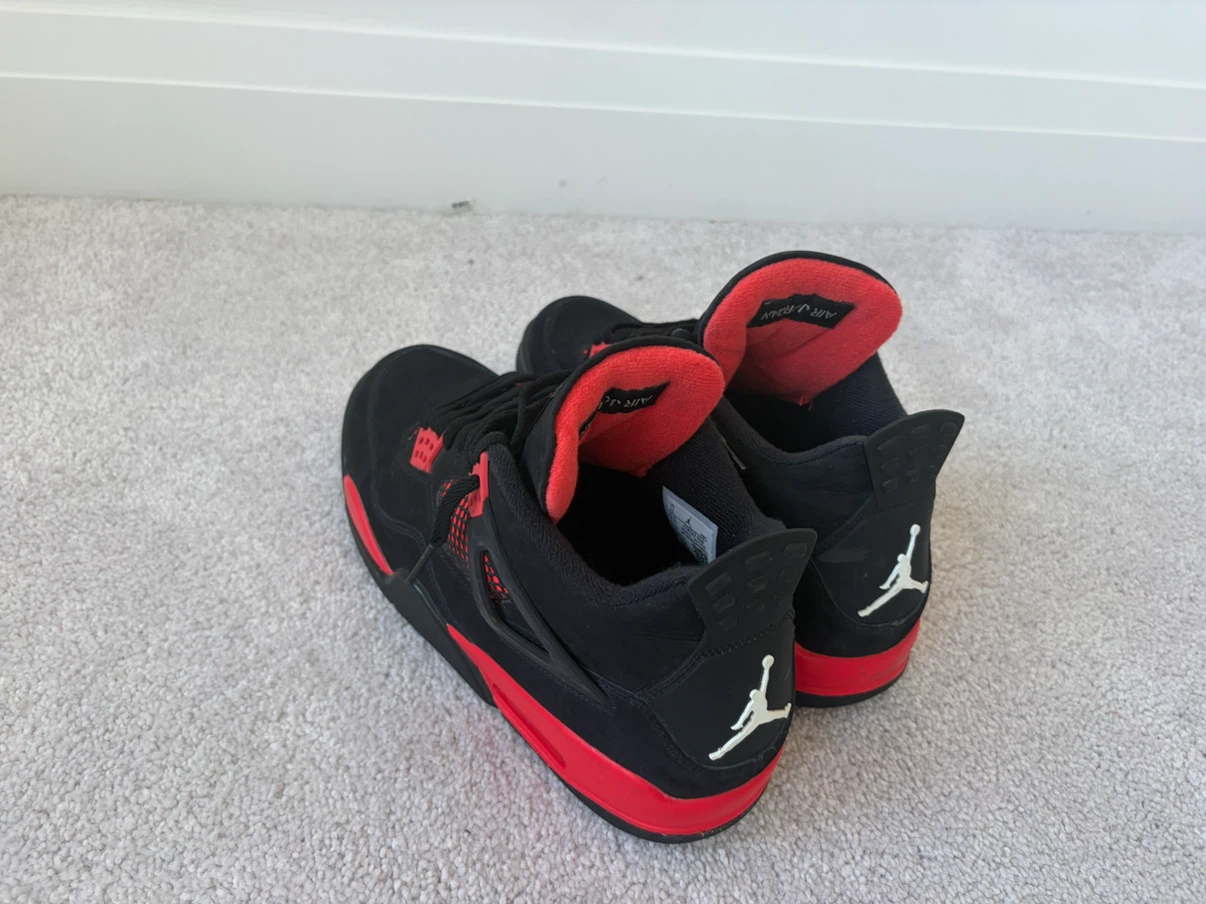 Nike Air Jordan 4 Retro Red Thunder - Size 11 US - No box - photo 5
