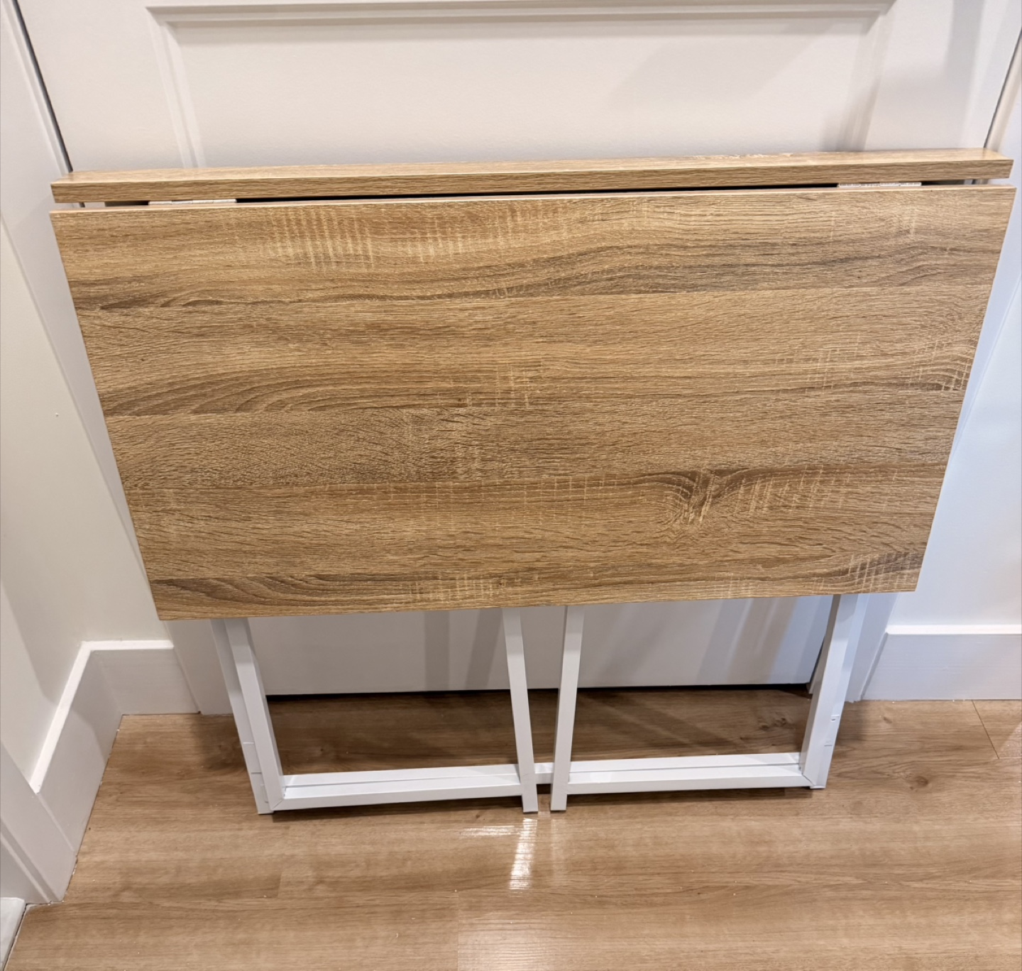 Foldable Wood Grain Desk - photo 2