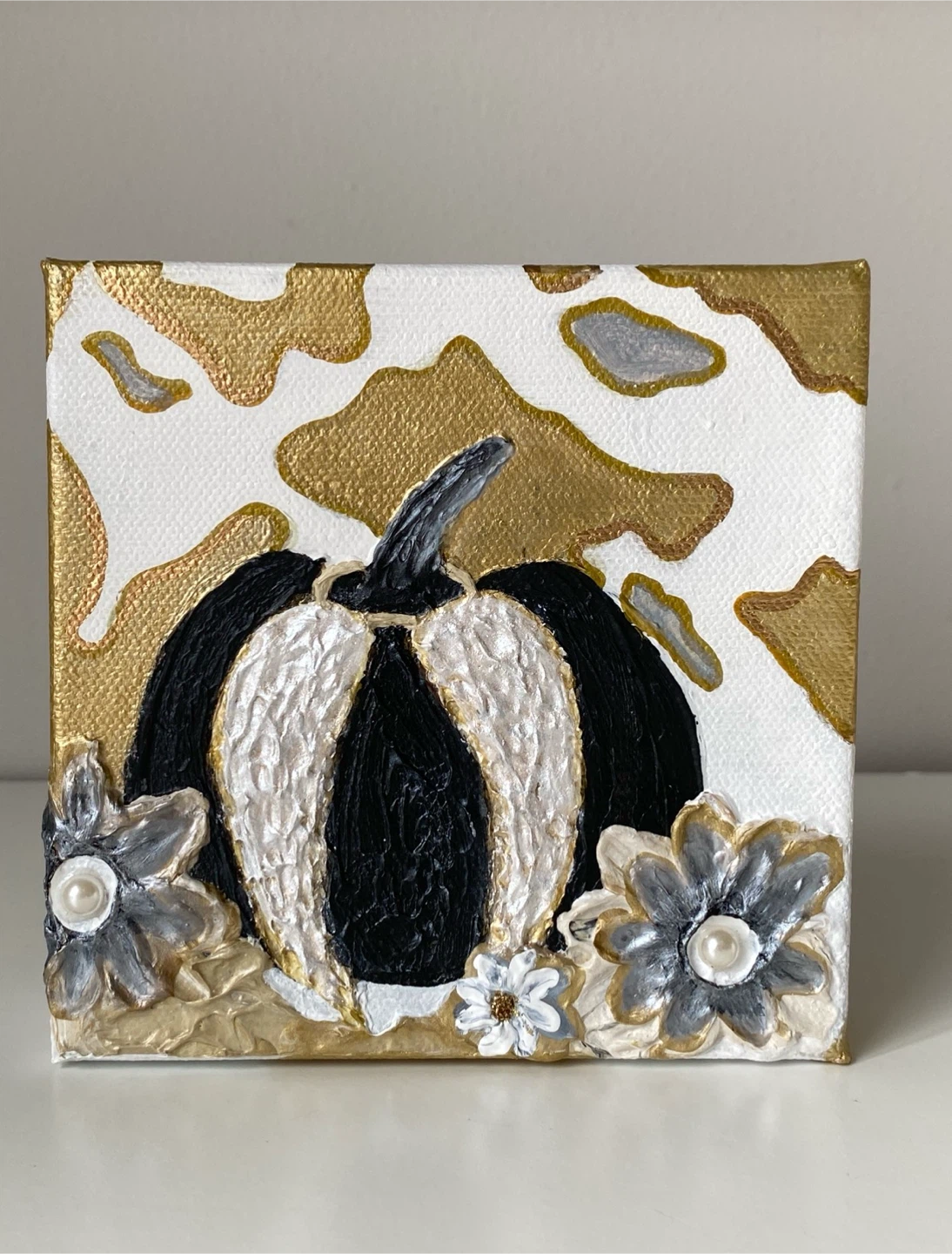 Angel Wings Fall Pumpkin Canvas Painting Art Decor - photo 3