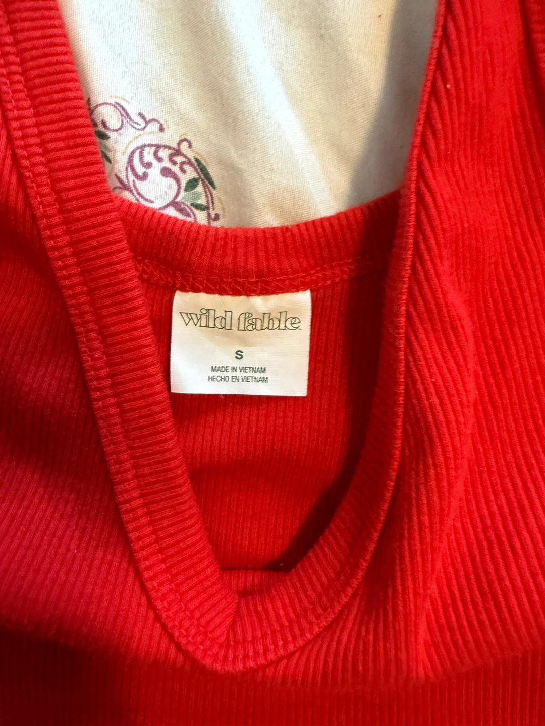 Wild Fable Red Ribbed Tank Top - photo 2