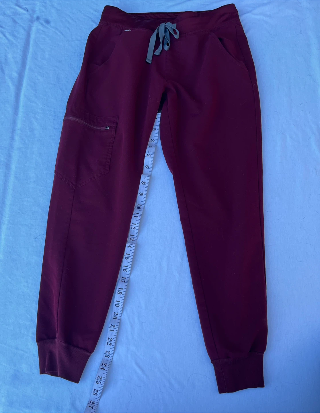 Figs Maroon Scrub Pants