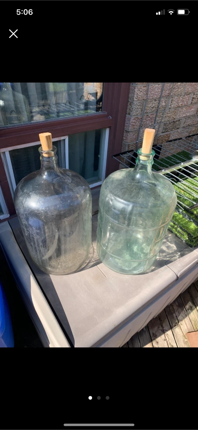 6x 5-Gallon Carboys/glass jugs for home brewing beer or wine!