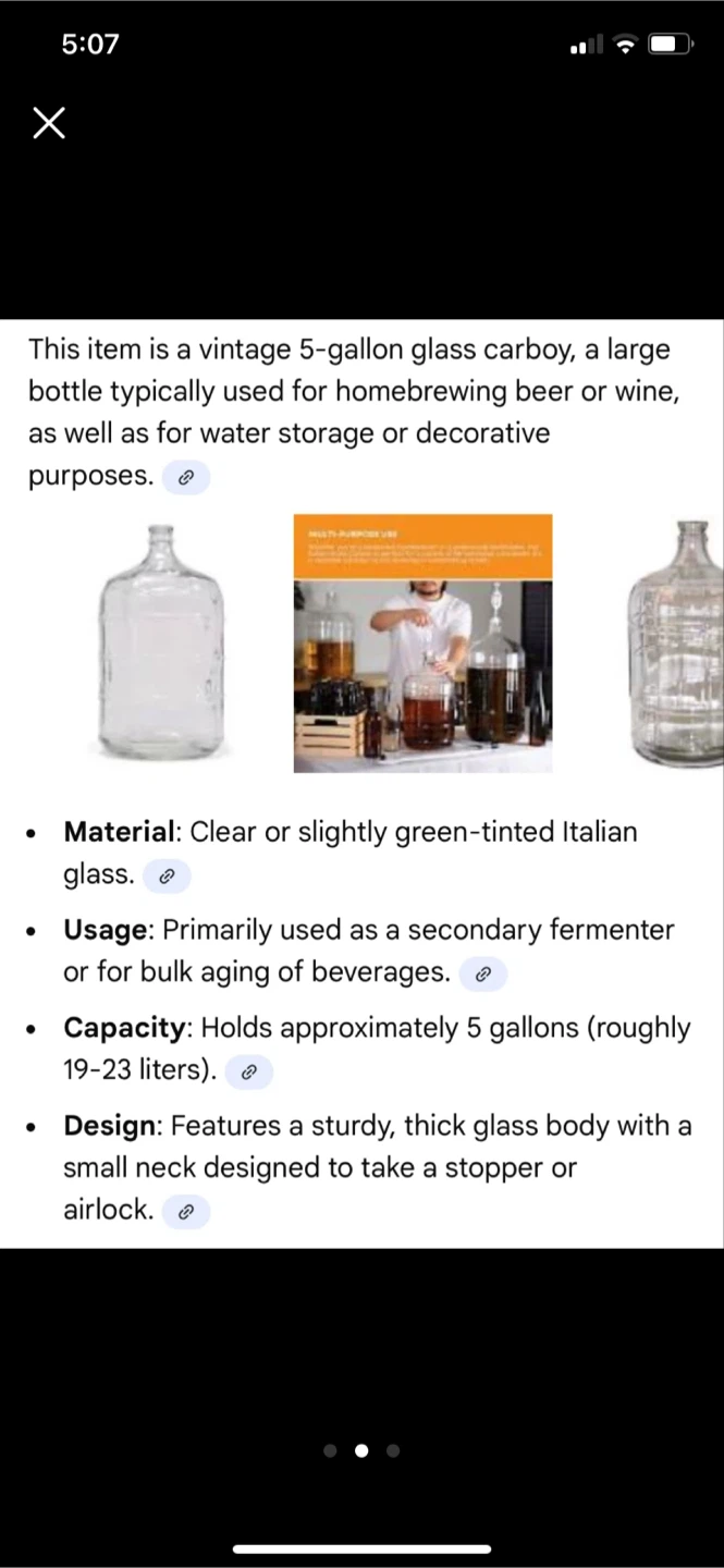 6x 5-Gallon Carboys/glass jugs for home brewing beer or wine! - photo 3
