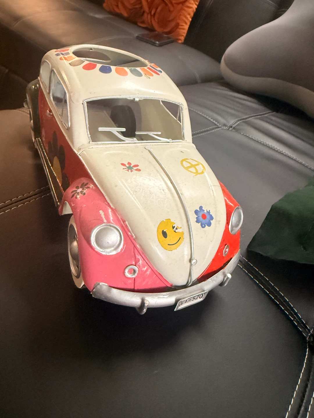 Vintage style metal car tissue holder - photo 2