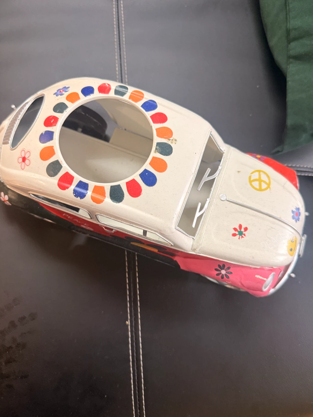 Vintage style metal car tissue holder - photo 3
