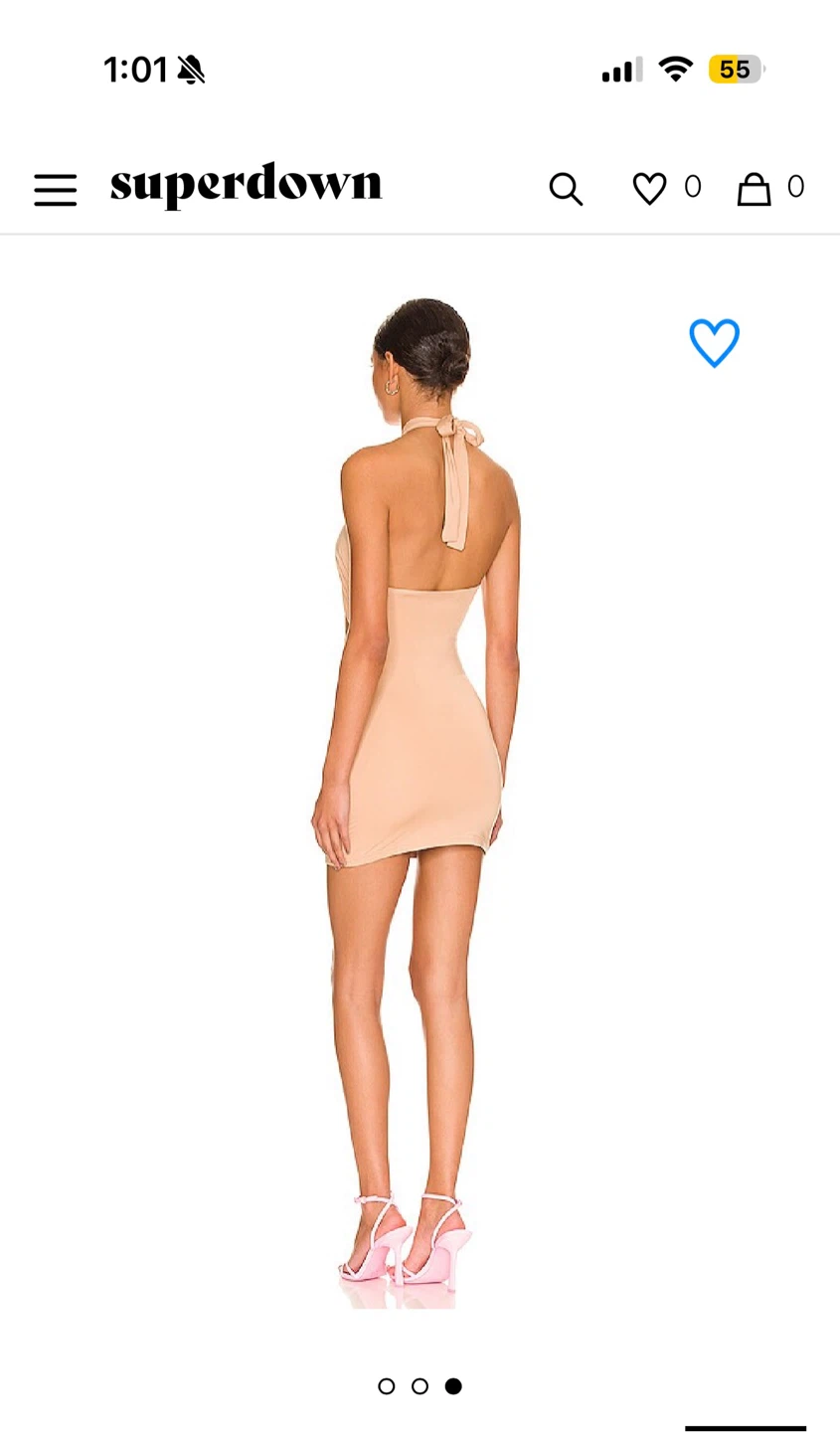 Superdown Tan Cutout Mini Dress XS - photo 2