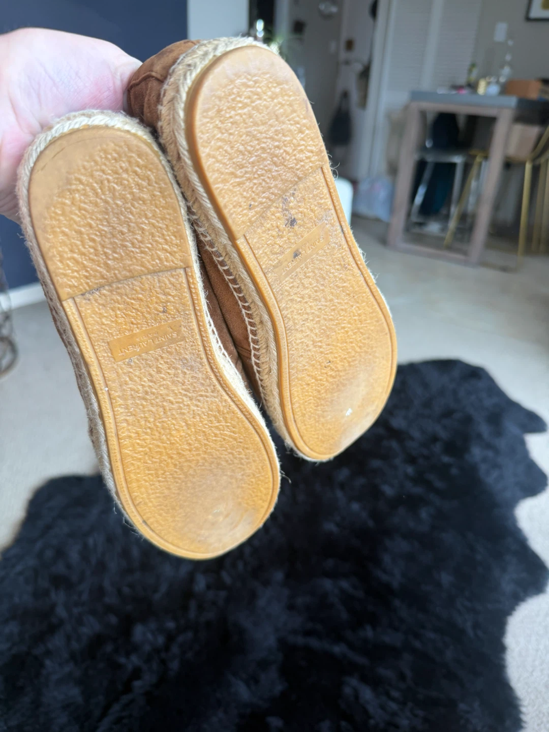 Saint Laurent Suede Espadrilles Brown - photo 3