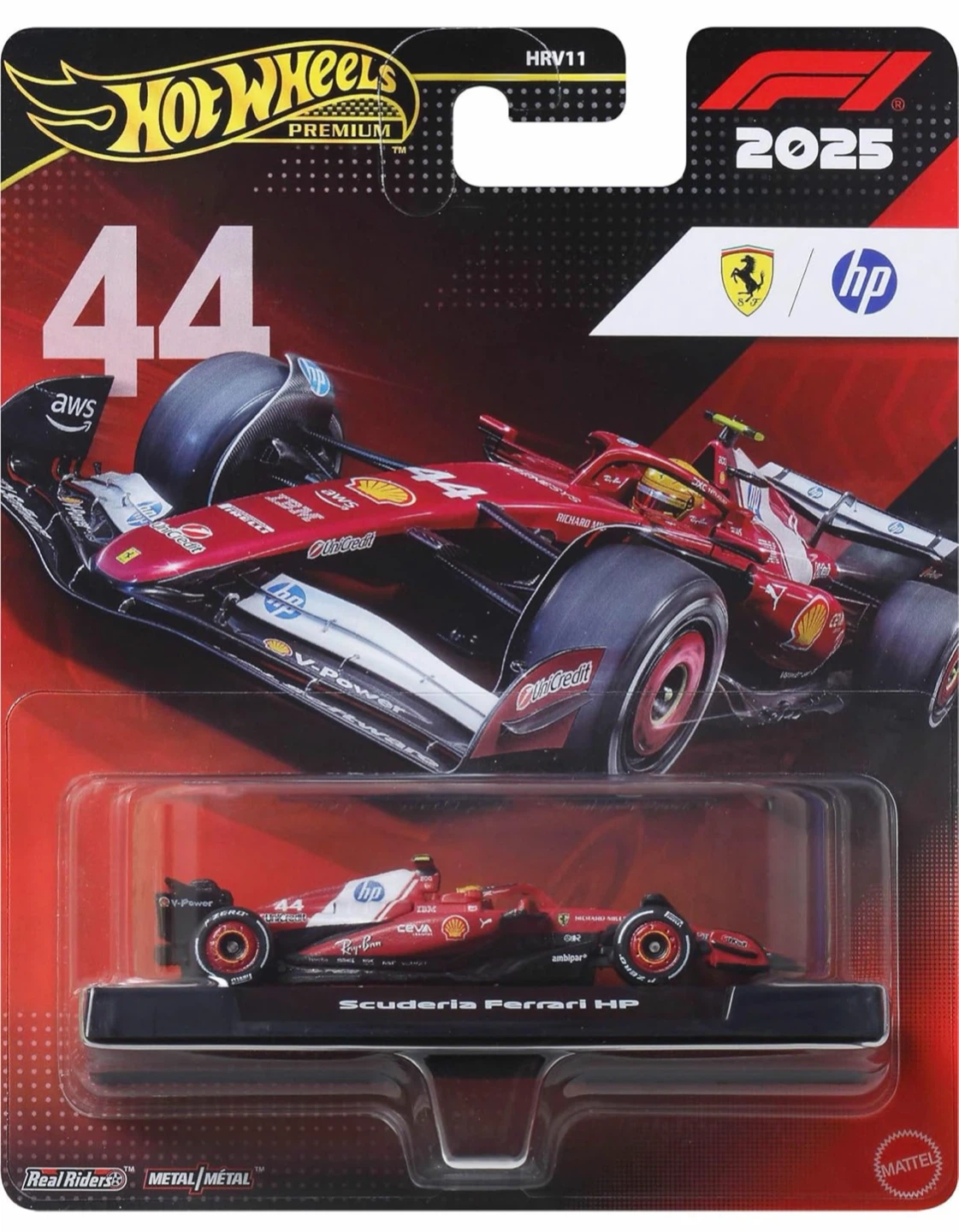 Hot Wheels Premium Scuderia Ferrari HP F1 Car