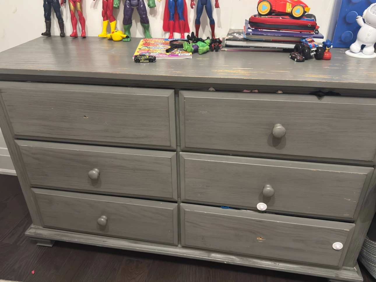 Six-Drawer Grey Dresser - photo 3