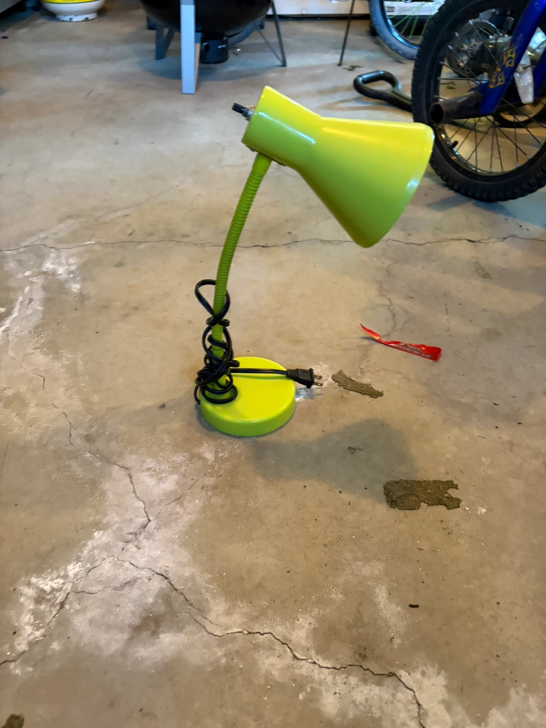 Lime Green Adjustable Desk Lamp