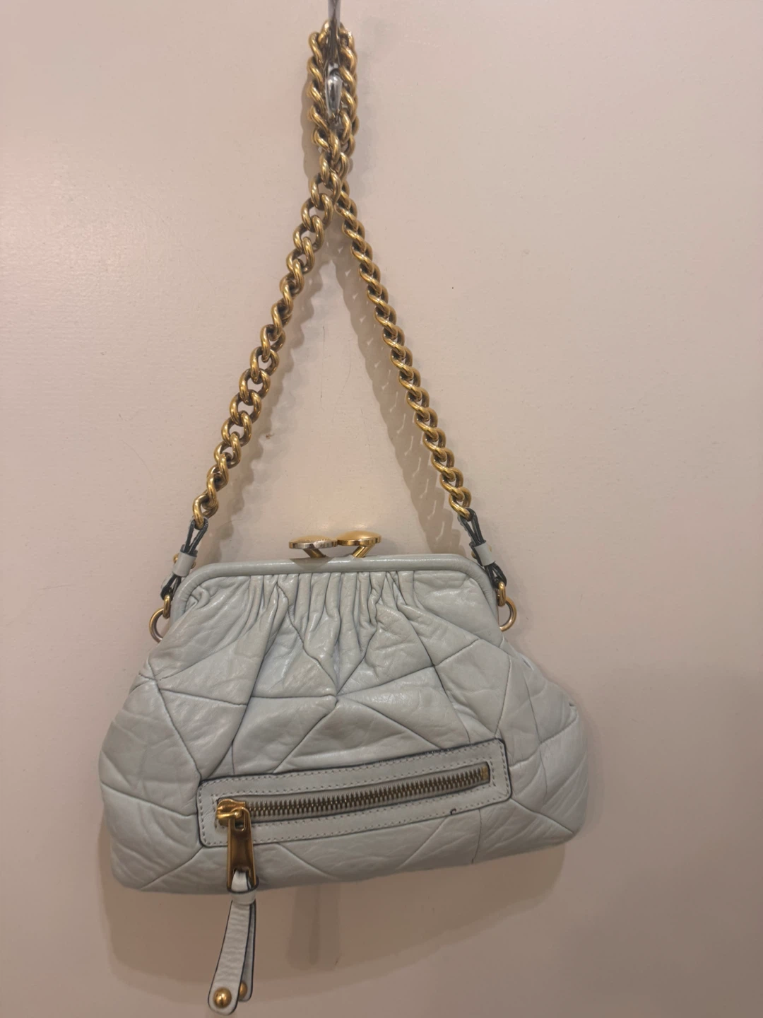 Marc Jacobs Quilted Leather Kisslock Handbag - photo 4