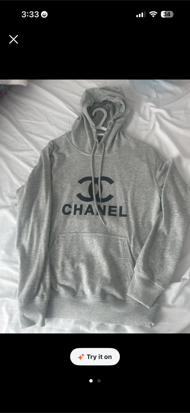 Chanel Grey Hoodie