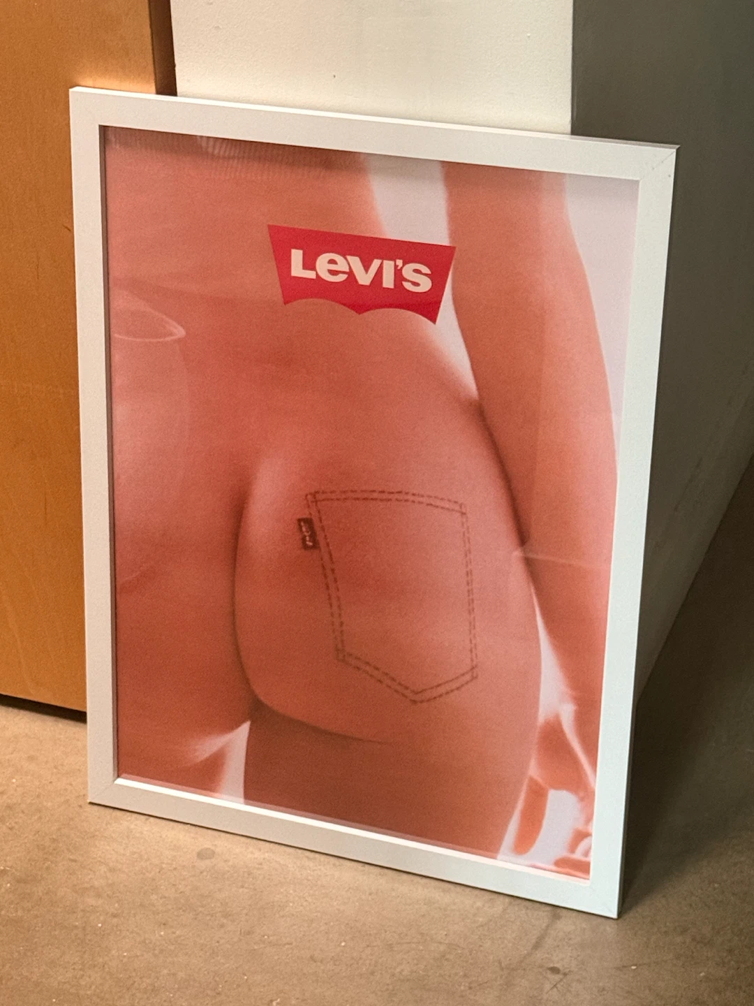 Framed Levi's Promotional Art