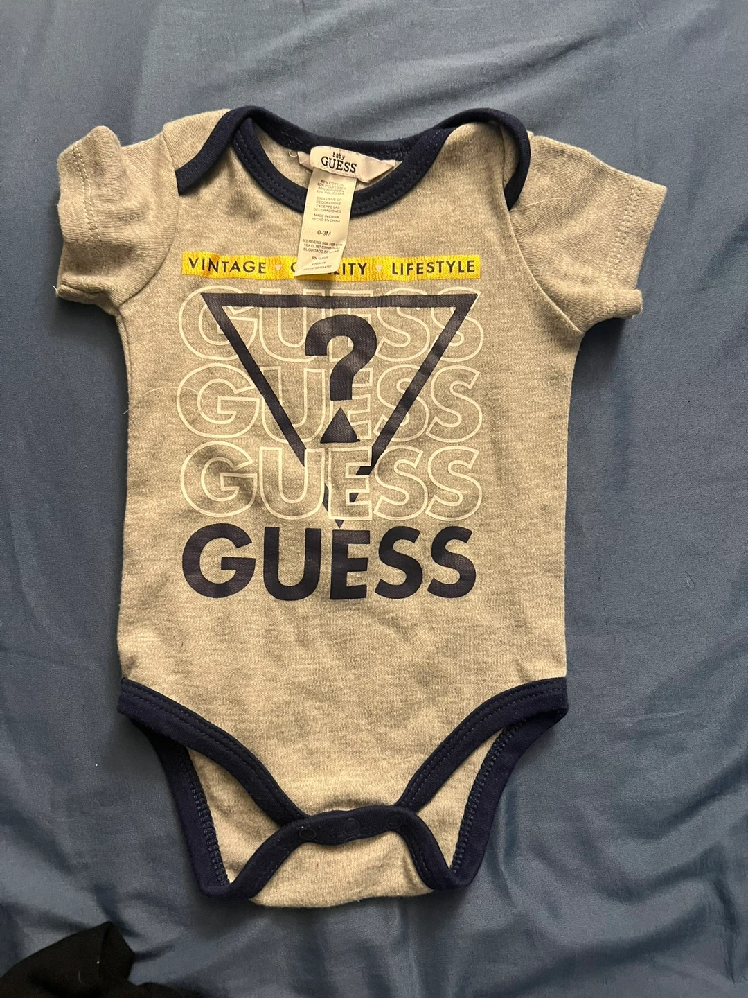 Baby Guess Short Sleeve Bodysuit