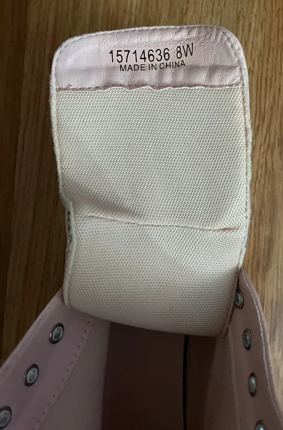 Pink Lace-Up Boots Size 8W - photo 5