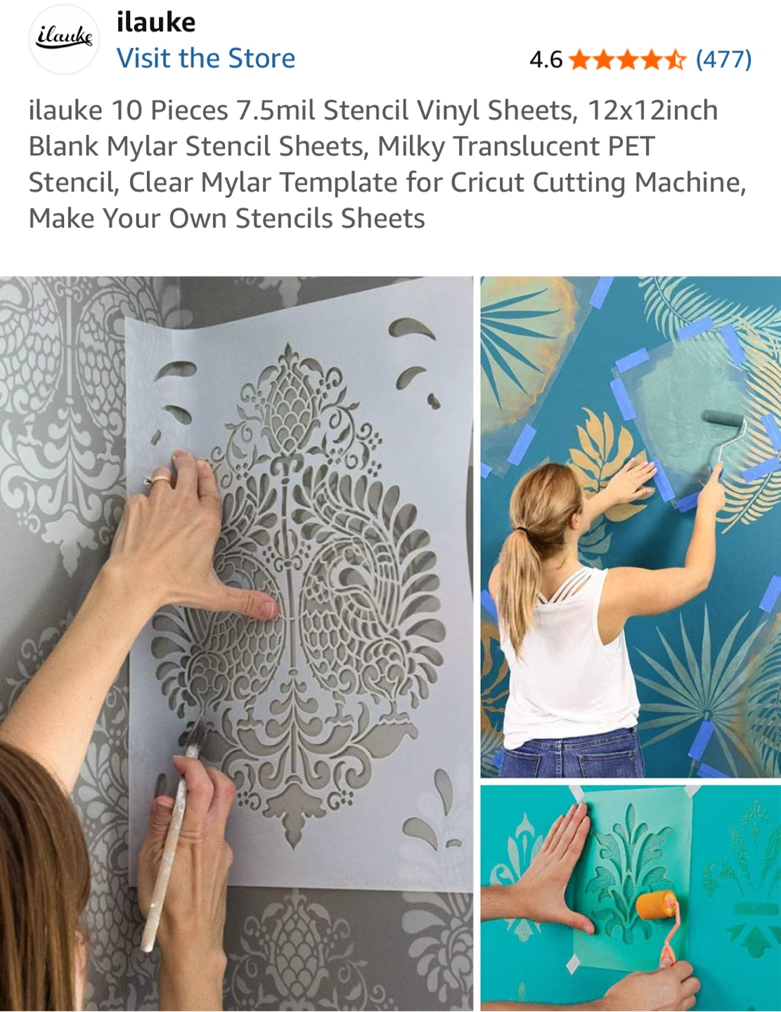 ilauke 10 Pack Mylar Stencil Sheets - photo 3