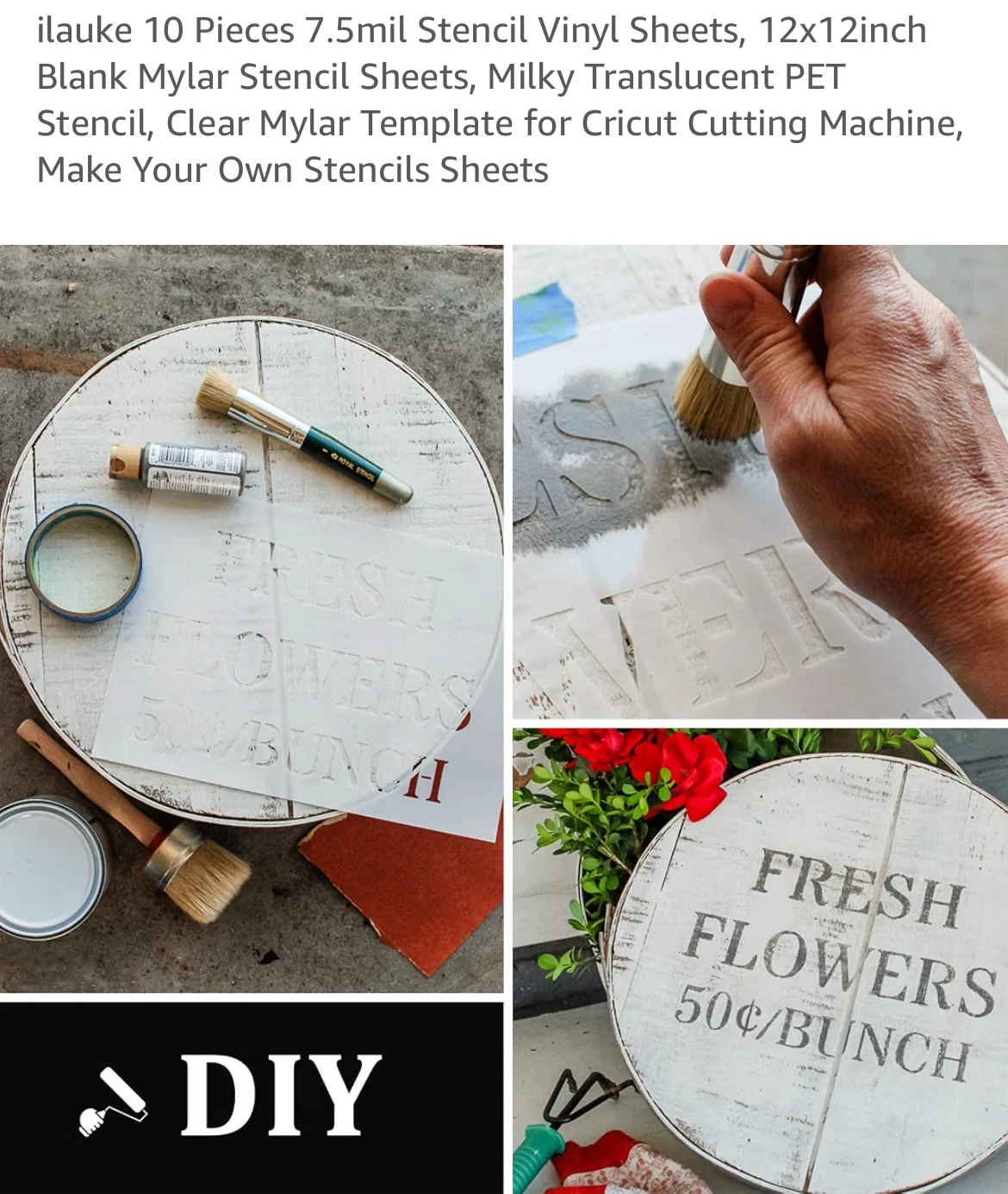 ilauke 10 Pack Mylar Stencil Sheets - photo 5