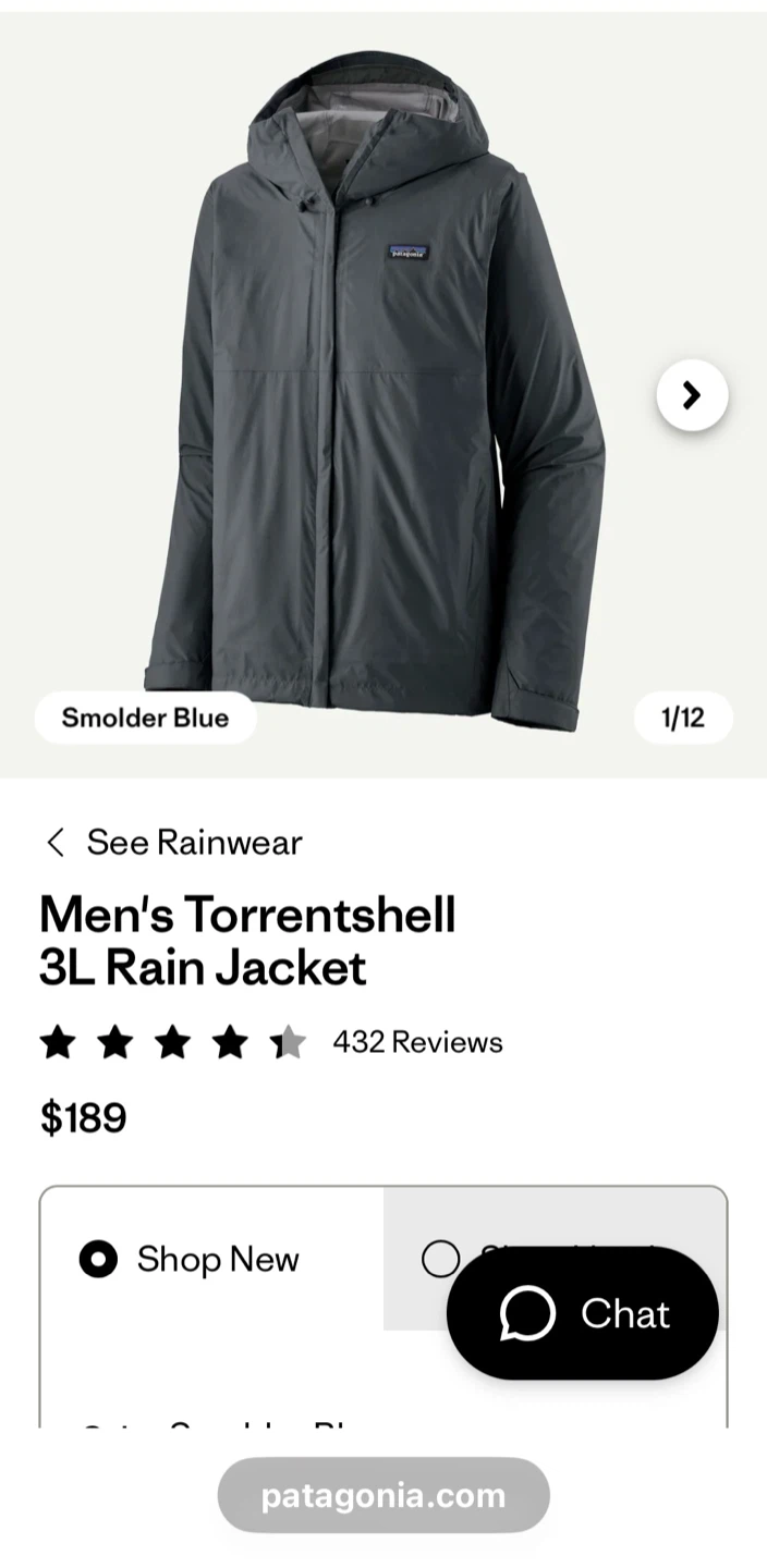 Patagonia Men's Torrentshell 3L Rain Jacket - photo 4