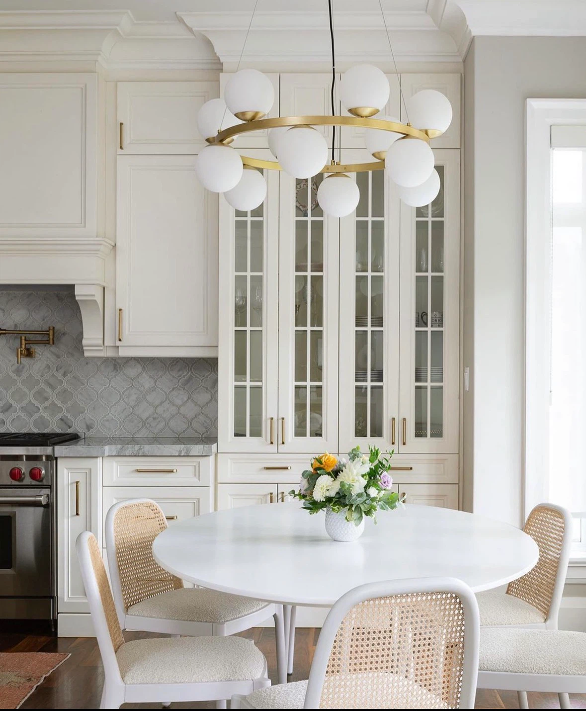 White Oval Tulip Dining Table