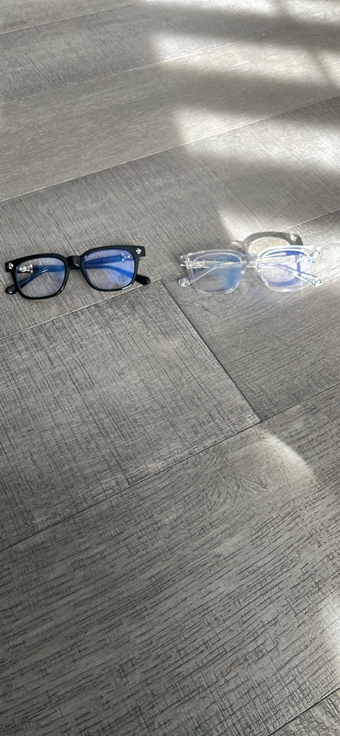 Chrome heart glasses