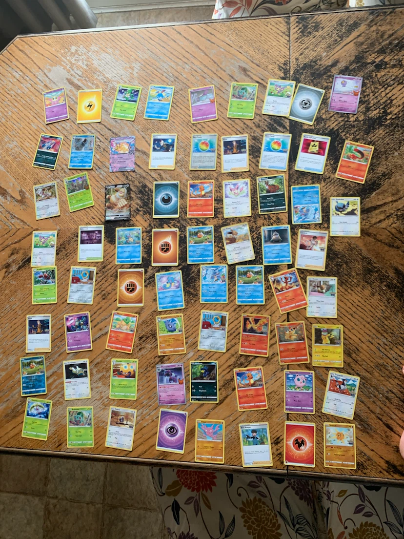 Collection of Pokemon Trading Cards